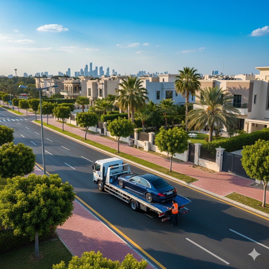 سطحة حي الروضة بجدة